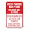 Signmission Guest Parking with Permit Violators Will Heavy-Gauge Aluminum Sign, 12" x 18", A-1218-23927 A-1218-23927 - alternate 1
